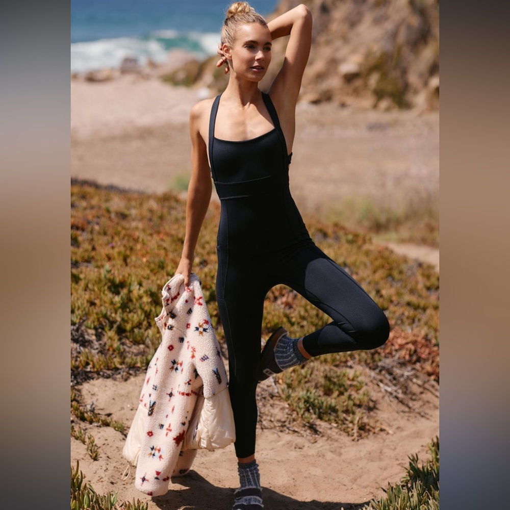 🆕 FREE PEOPLE X ANTHRO My High Onesie in Black